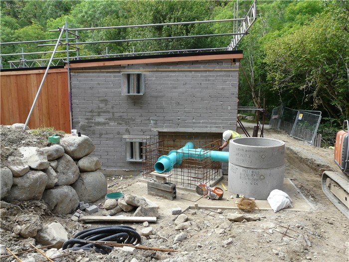 The manifold connecting the pipeline to the turbine is installed 13 Aug 2015