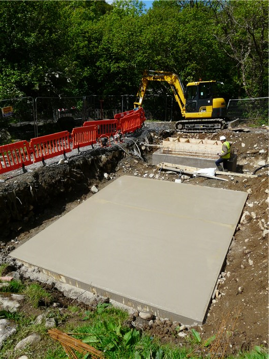 Slab for the substation underfloor is cast 29 May 2015 Slab for the substation underfloor is cast 29 May 2015
