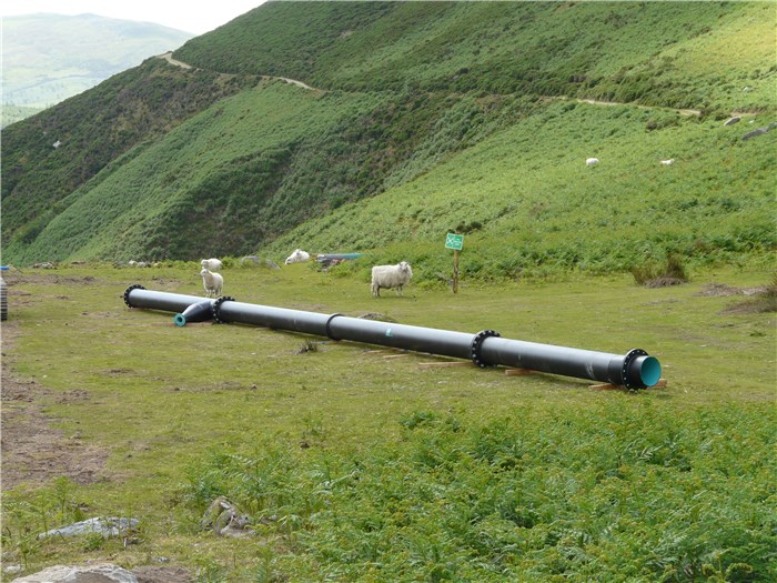 Steel pipe for the river crossing delivered on site 28 June 2015 Steel pipe for the river crossing delivered on site 28 June 2015