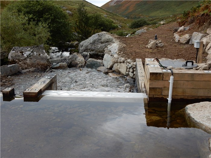 The water level sensors and electronics are installed 19 Sept 2015