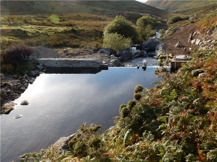 The weir pool 27 Sept 2015