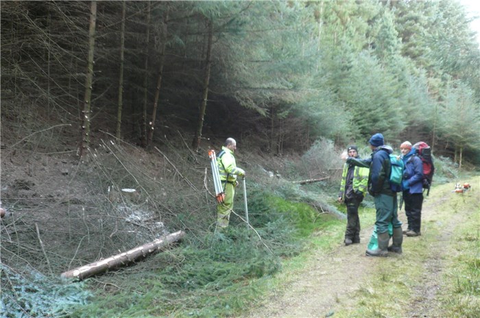 Work begins Clearing the pipeline route in Coedydd Aber Forest 3 March 2015 Work begins Clearing the pipeline route in Coedydd Aber Forest 3 March 2015