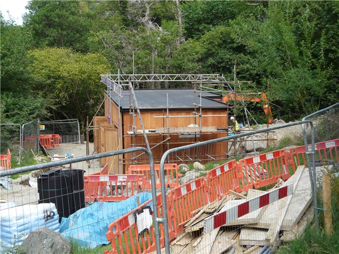 The roof is on ready for laying the turf 13 Aug 2015