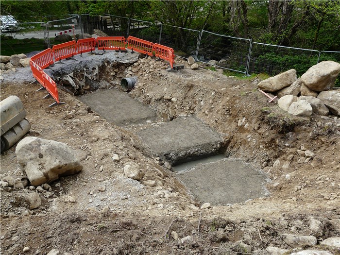 Excavation for the turbine base 2 15 May 2015