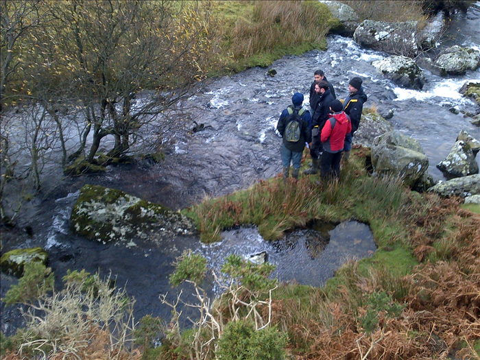 Potential Contractors with John Howarth at the Intake January 2015