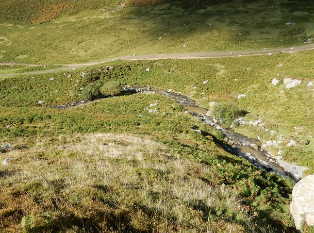 Turbidity downstream 1 hour after the weir is flooded 15 Sept 2015