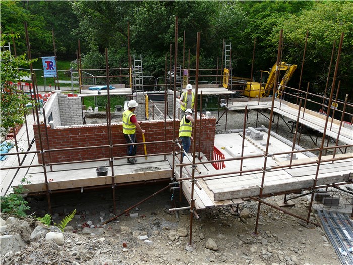 Turbine House substation the last few courses 29 June 2015 Turbine House substation the last few courses 29 June 2015