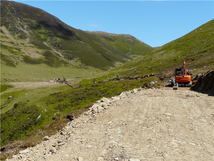 The trench is prepared for the second section of pipe 9 June 2015