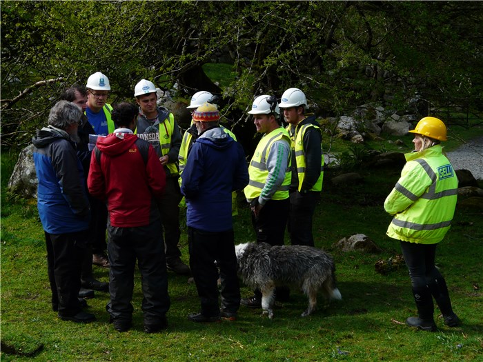 The contractors arrive on the Turbine House site 5 May 2015 The contractors arrive on the Turbine House site 5 May 2015