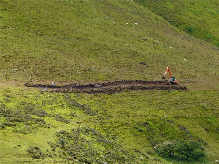 Work starts on intalling the pipeline on the mountain 2 June 2015 Work starts on intalling the pipeline on the mountain 2 June 2015
